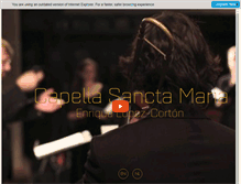 Tablet Screenshot of capellasanctamaria.com
